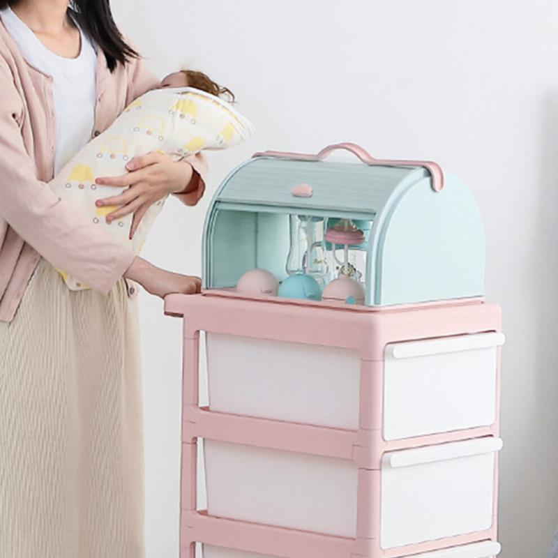 Baby Utensils Storage Plastic Sky-Blue For Kitchen Use 1pcs