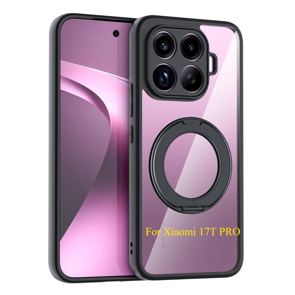 Case For Xiaomi 17T / 17T Pro Minimalist Transparent Magnetic Acrylic Skin-Friendly Drop-Resistant Cover For MI 17 T Pro Funda