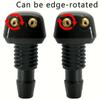 1/2/4Pcs Car Windshield Wiper Washer Spray Nozzle Fits Most Car Models Dual Holes Windshield Washer Nozzle Wiper Water Spray Jet