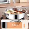 BSITN Stainless Steel Divided Hotpot with Strainer