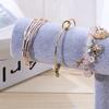 Schmuckständer Schlicht Modisch Armband Scrunchies Halter für Zuhause Schmuckgeschäft Auslage Grau Einreihig