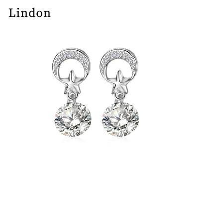 Lindon – boucles d'oreilles en alliage de cuivre et Zircon, boucles d'oreilles pendantes pour femmes, cadeaux de fête de mariage