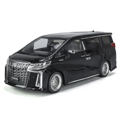 1/18 Toyota Alphard MPV Modelo de Coche de Aleación Diecast Metal Vehículos de Juguete Modelo de Coche Alta Simulación Sonido y Luz Regalos para Niños