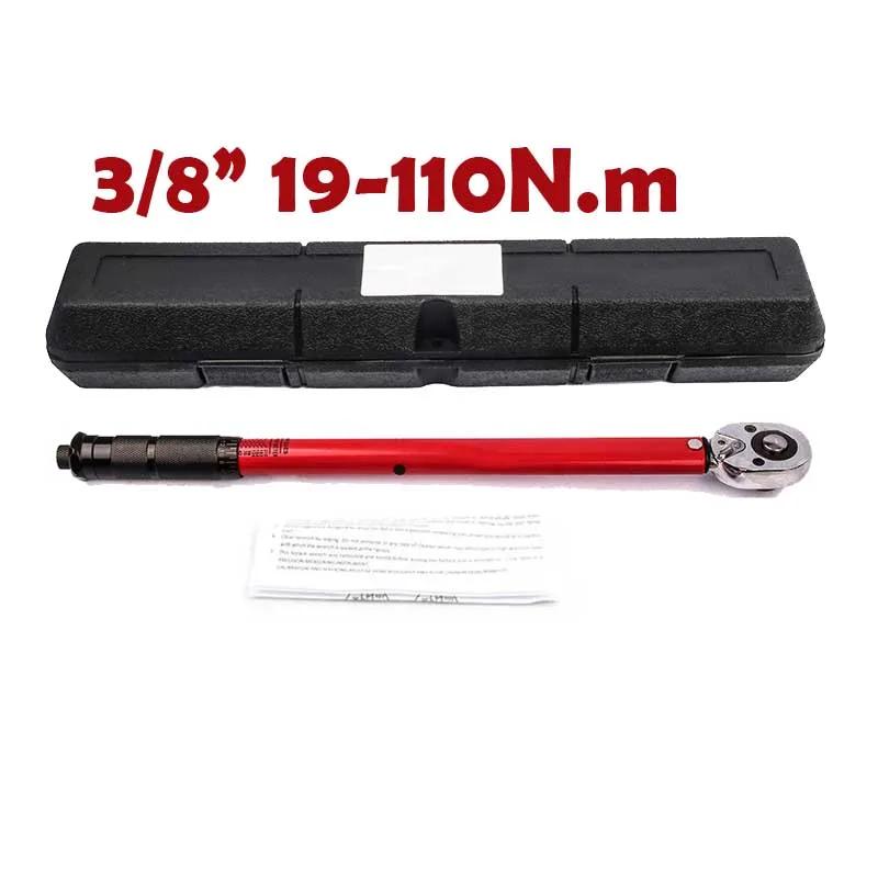 

19-110N.m Torque Wrench 3/8 Precise Reversible Ratchet Torques Key Professional Bicycle Motorcycle Car Automotive Tool
