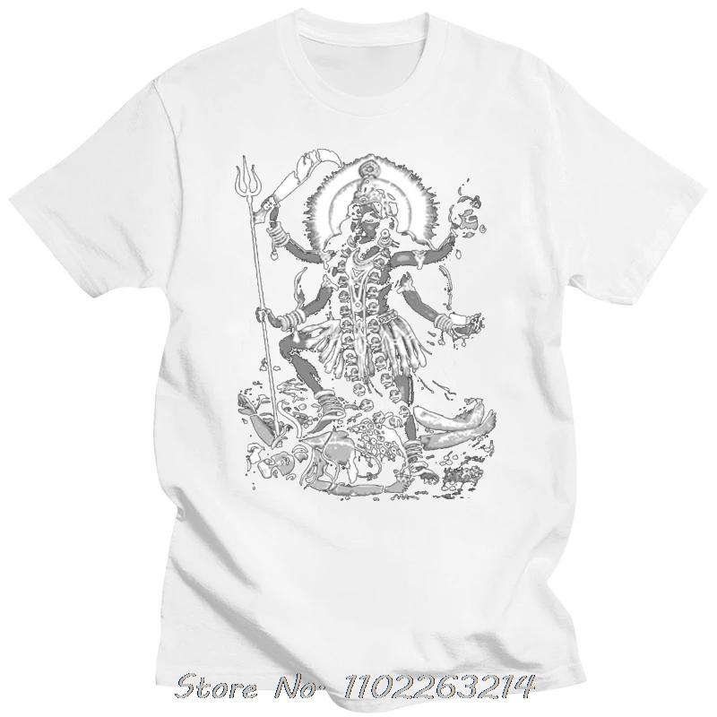 Hindu God Kali Men's Clothing Summer Fashion Oversized T-shirt Round Neck Cotton Tshirt High Quality Fashion Fitness T Shirt