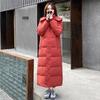 Women's Long Loose Korean Style Down Cotton Coat - Winter 2025 Collection