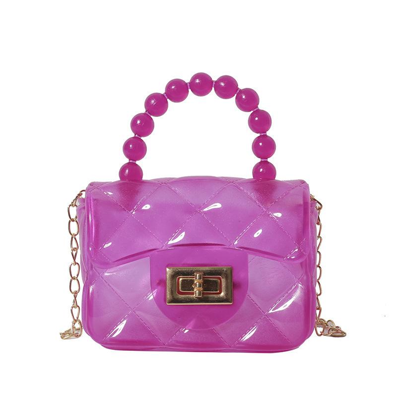 Women Handbag Faux Pearl Handle Golden Love Heart Detachable Metal Chain Mini Elegant Girl Single Shoulder Bag Purse Cute Wallet