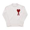 Ami Bfuks006 018 154 Ami De Coeur Big Heart Logo Intarsia Public Knit