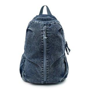 Schoolbag Korean New Denim Backpack High School College Student Simple Casual Schoolbag Large Capacity Travel Backpack