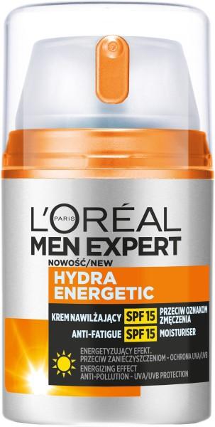 Loreal Men Expert Hydra Energetic Krem Nawilżający Przeciw Oznakom Zmęczenia Spf15 50Ml