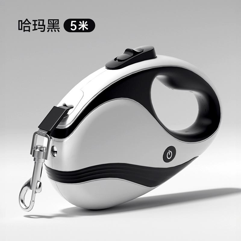 3M/5M Dog with Lamp Luminous Automatic Leash, Small and Medium-sized Dog Explosion-proof Retractable Walking Dog Leash