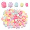 Pink Series Jelly Color Acrylic Round Beads for DIY Bracelets & Phone Chains