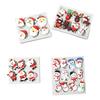 4pcs Santa Elk Snowmans Silicone Mold Fondant Cake Mold DIY Christmas Baking Tool for Making Chocolate Candy Candle