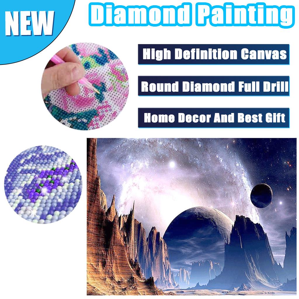 YE Embroidery Paintings Rhinestone Pasted DIY Diamond Painting Cross ...