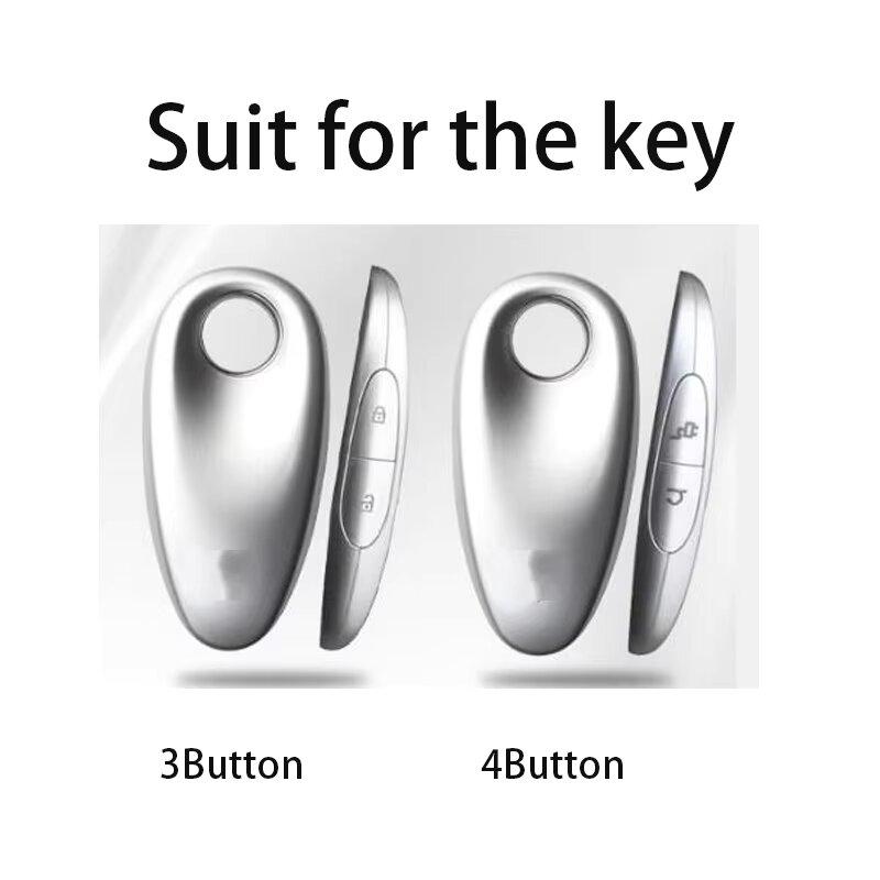 Zinc Alloy Leather Car Key Case Key Case Voyah Free I-Land Dreamer Keychain Key Chain Car Accessories