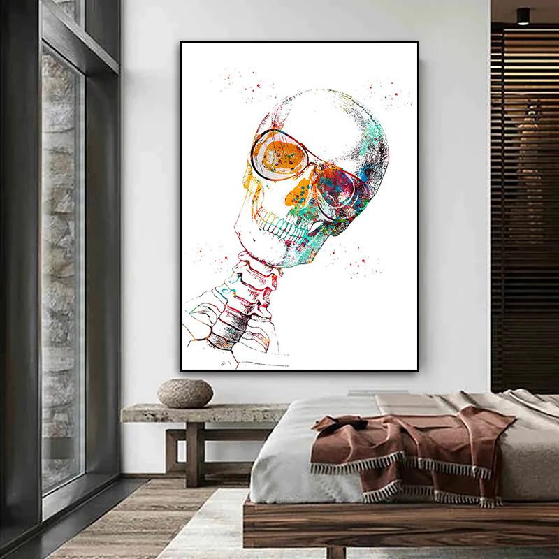 Menschliche Struktur, Herz, Lunge und Knochen, Poster und Drucke, medizinische Kliniken, Leinwandgemälde, Wandkunst, Geschenk für medizinische Enthusiasten