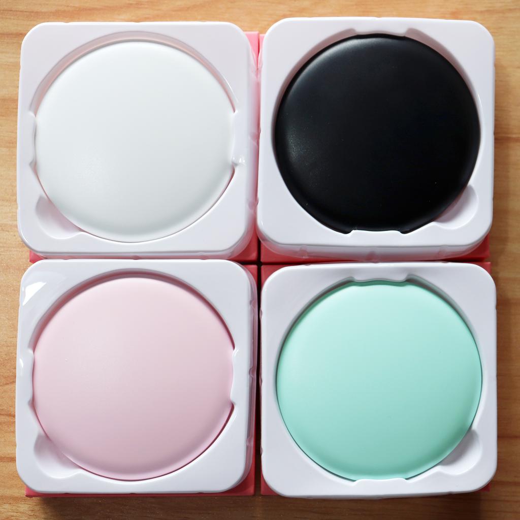 Custom Logo Handheld Mirror Private Label Compact LED Pocket Mirror LED Lights Travel Small Portable Makeup Mirror