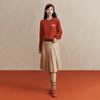 Fila Original Peony Pullover Simple Fashion Classic Retro Casual Versatile Comfortable Loose Round Neck Sweatshirt Unisex Sweatshirt Red F51U619203FRD