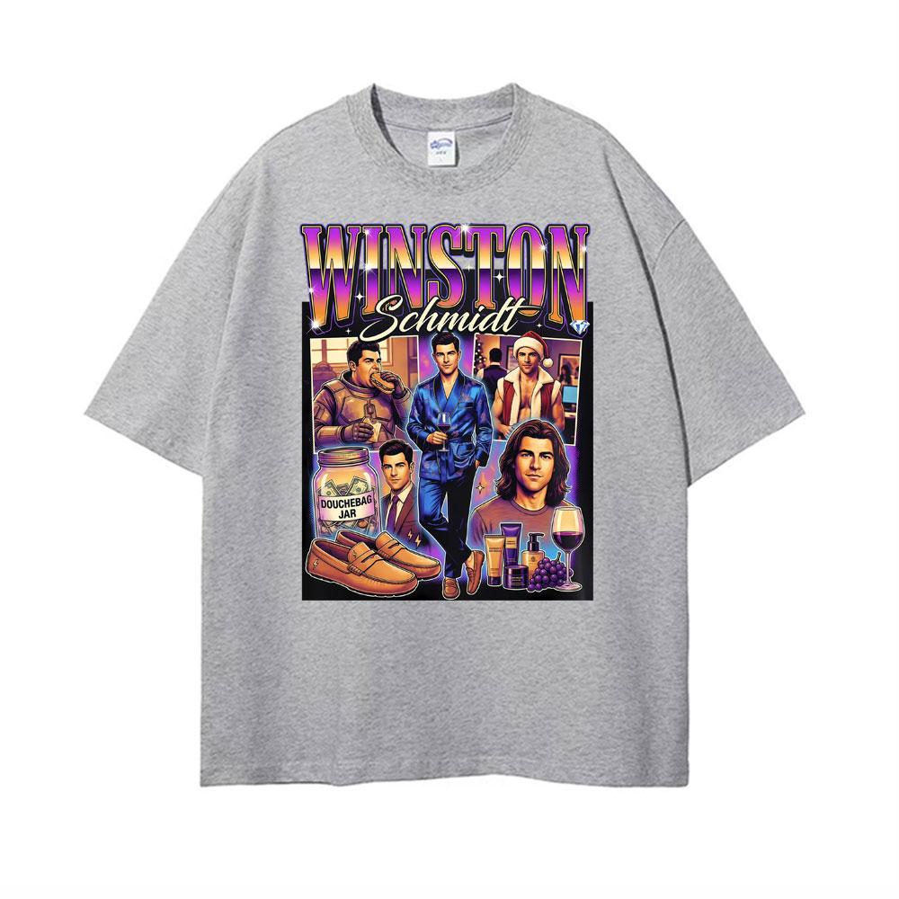 Winston Schmidt Max Greenfield 2026 Graphic Tshirt Men Women Gothic Hip Hop Fashion Tshirts High Quality Oversized TShirt Tops