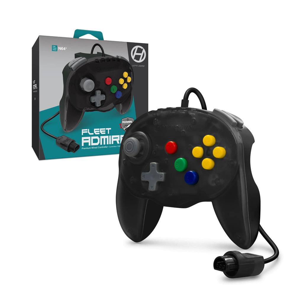 Hyperkin N64™ Wired Controller, Original Port, Fleet Admiral, Smoke Gray