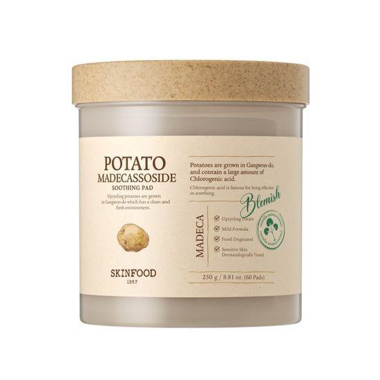 SkinFood Potato Madecassoside Soothing Pads 60 Sheets Promotion (+10 Sheets Free)