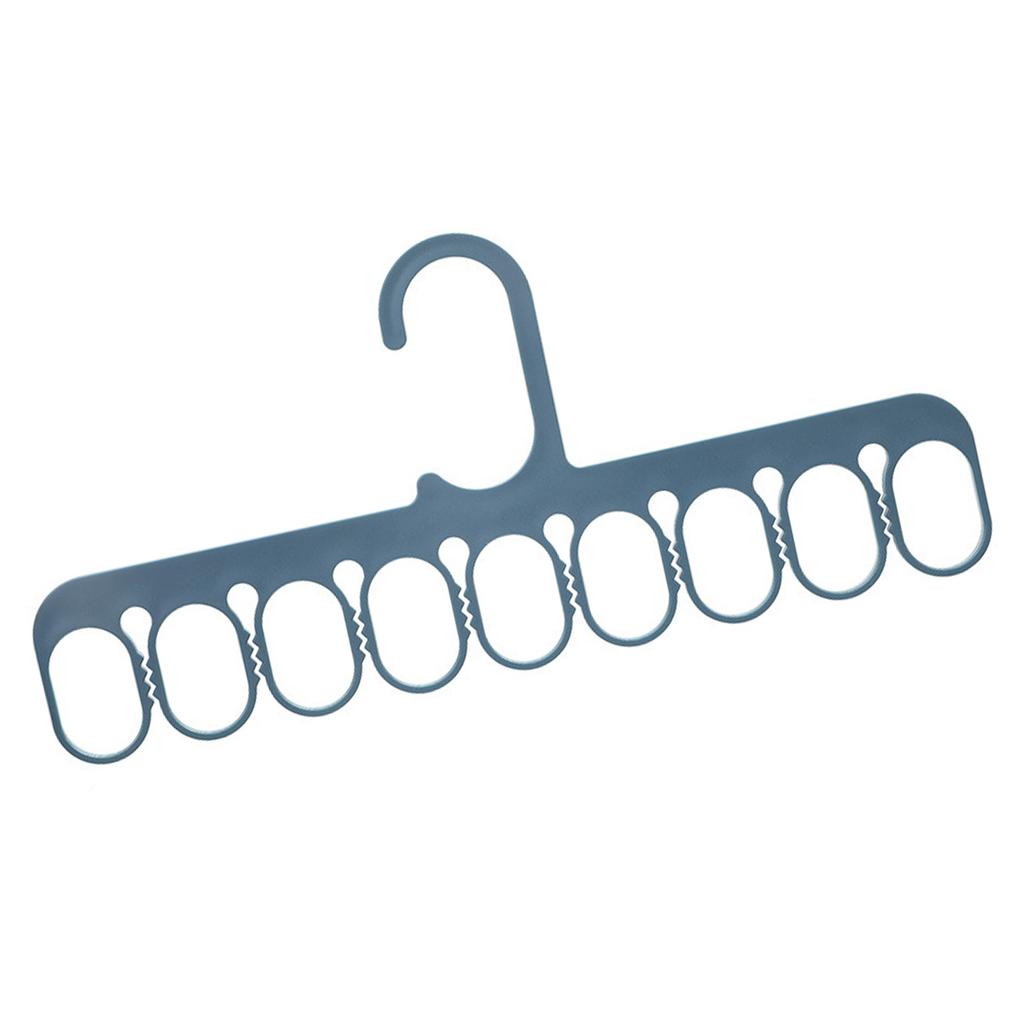 9 Holes Clothes Hanger Closet Wardrobe Organizer Multifunctional Hanging Rack for Scarf Socks Pants