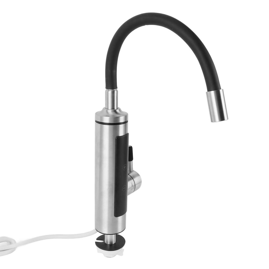 Obracany o 360 stopni kran grzewczy do łazienki i kuchni, bateria do ciepłej i zimnej wody, bez zbiornikowy elektryczny podgrzewacz wody