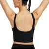 Nike Zenvy Soft Comfortable Ribbed Low Impact Support Sports Bra Women Underwear Black HF1543-010