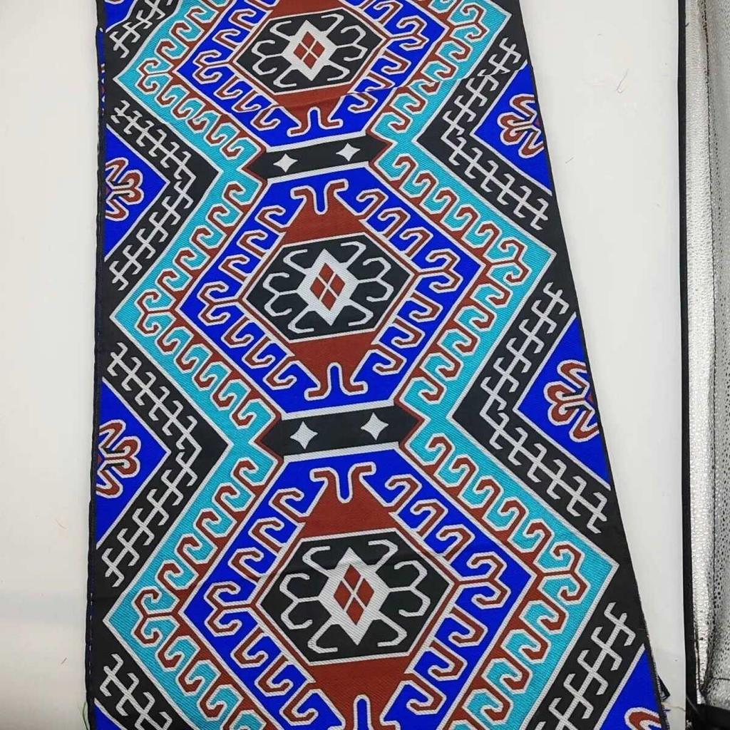 40cm Embroidered Yao Ethnic Brocade Ribbon for DIY Clothing, Wall Hanging, and Homestay Decoration.