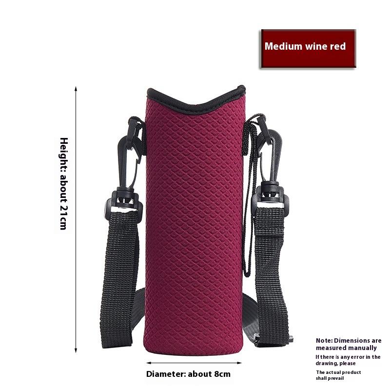 Přenosný obal na láhev na vodu Izolovaná taška Přenosný s popruhem Pouzdro na láhev na vodu Rukáv na kelímek Rukáv na vakuovou láhev Kempingové příslušenství