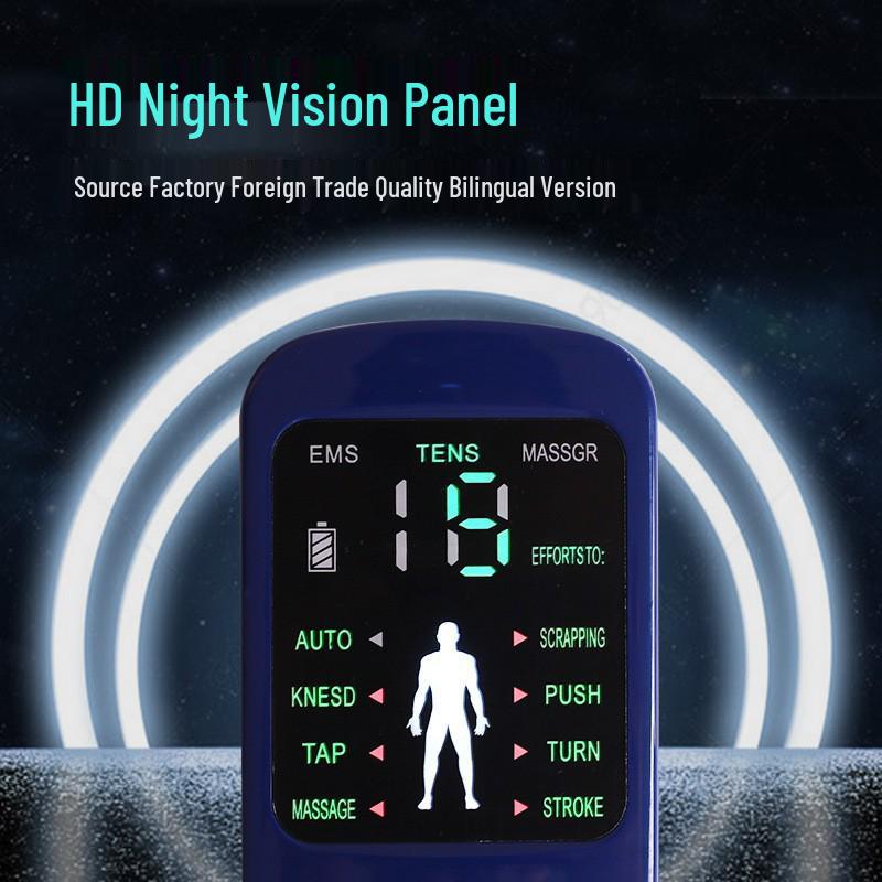 Rechargeable Multi-functional Meridian Pulse Massager with Chinese & English Settings