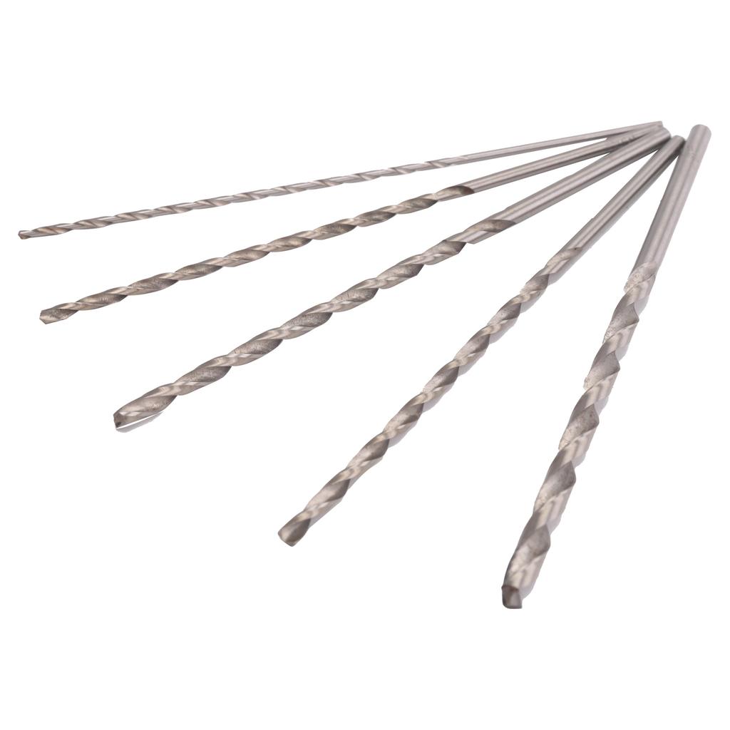 Premium-5Pcs Extra Long 150Mm HSS Twist Drill 2Mm 3Mm 3.5Mm 4Mm 5Mm Straigth Shank Auger Wood Metal Drilling Tools Drill Bit