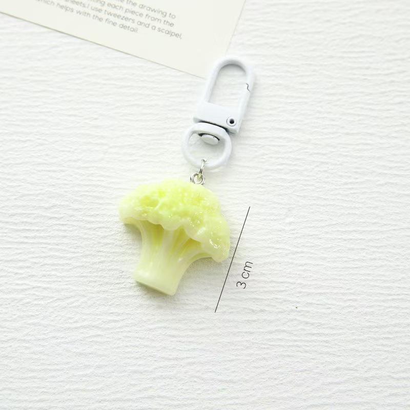 Pink Heart Breakfast Snack Keychain - Girly Backpack Pendant & Bestie Gift