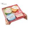 Soft Compressed Cleaning Sponge Double-Sided Cellulose Scrub Sponges, Cute Dessert Patterns Non-Scratch Wood Pulp Kitchen Utility Sponges Sponge,