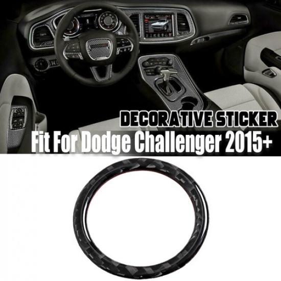 Engine Start Push Button Molding Trim Carbon Fiber For Dodge Challenger 2015-20