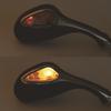 2x Regulowane lusterka wsteczne do motocykla ze zintegrowanym dynamicznym kierunkowskazem LED, odpowiednie do GY6 125
