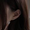 Youngglow 14k quadratischer farbiger Cubic-Piercing