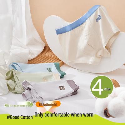 Boys' Pure Cotton Boxer Briefs - No Pinch, Perfect for Ages 6-12