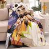 Game Genshin Impact Iansan Blanket Warm Soft Suitable For Bedroom Sofa Bed Living Room Office Travel Camping Gifts
