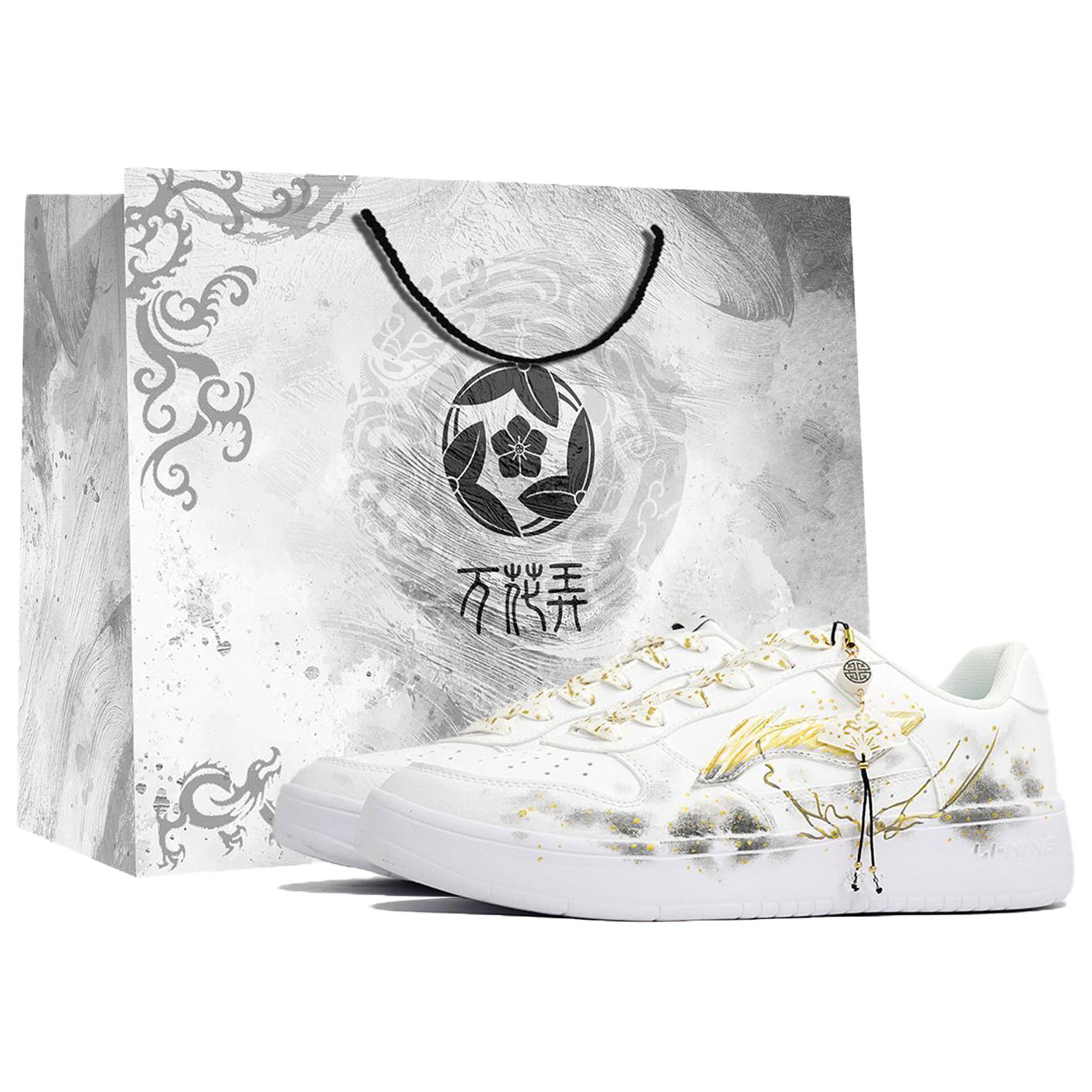

Li Ning Floating Boat Skateboard Shoes Men s Low top Black/White/Gold AGCS419-1(Team113-S-BOX) 41.5