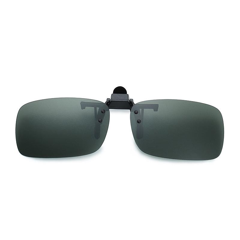 Yellow Clip On Sunglasses Polarized Night Vision Driving Glasses Anti Glare Uv400 Eyewear For Prescription Lens Men Women Use