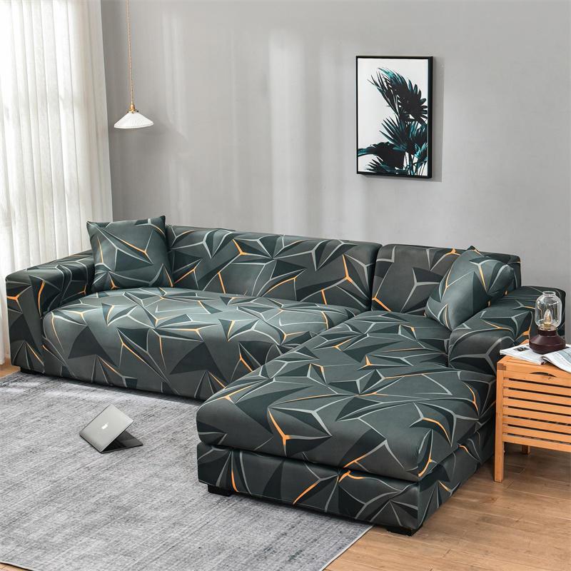 Please Order 2Pieces If Is L-shaped Corner Chaise Longue Sofa Cubre Sofa Elastic Couch Cover Stretch Sofa Covers for Living Room