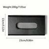 Car Sun Visor Tissue Box Holder - Auto Storage Tissue Dispenser & Decoration for Vehicle Interior Organization