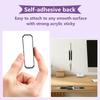 Self-Adhesive Silicone Pen Clip Wall Mounted Pencil Clip Desktop Marker Pen Ballpoint Pen Storage Holder Home Office Organizer