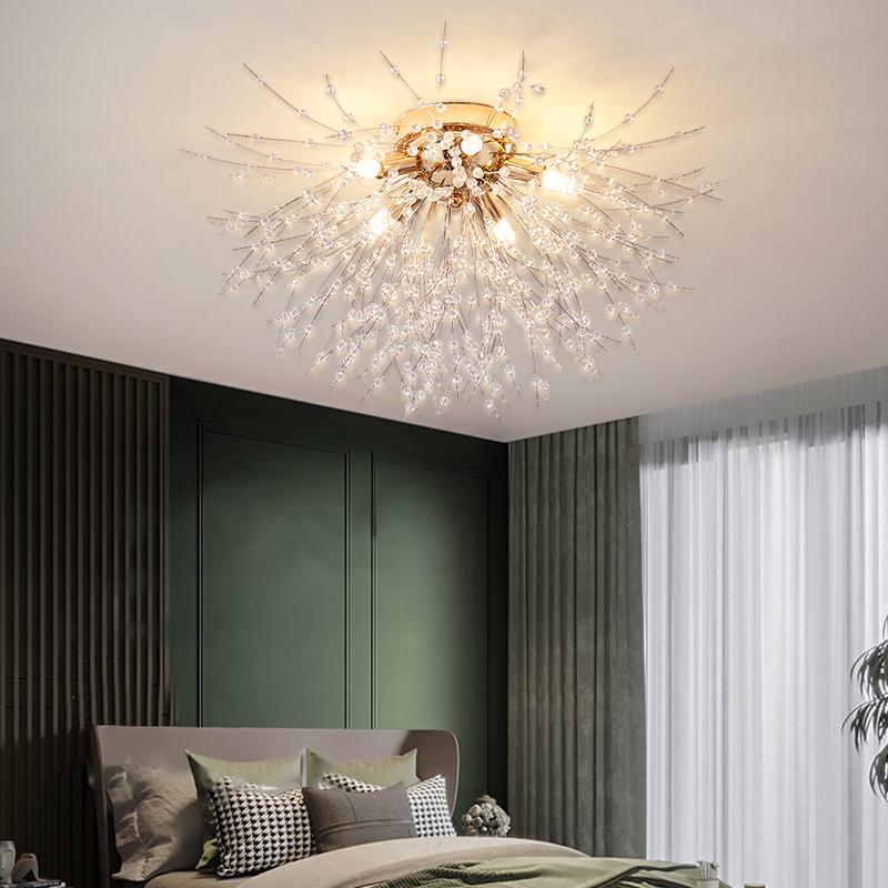 Xiaomi Dandelion Crystal Chandelier Nordic Modern Living Room Dining Room Bedroom Ceiling Light Room Light Fireball Decorative Light