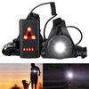 Rechargeable Chest Lamp Adjustable Warning Light Portable Head Flashlight