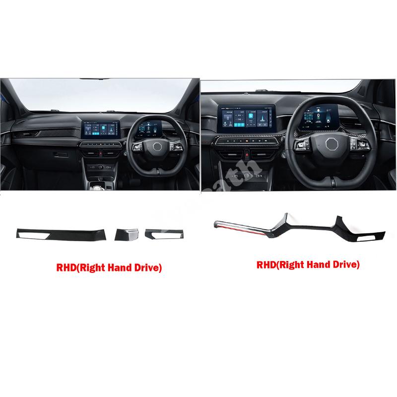 LHD RHD For MG3 Hybrid 2024 2025 ABS carbonfiber front dashboard center control air conditions outlet cover panle cover stickers