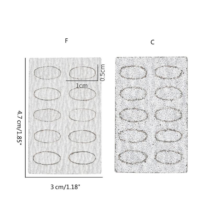Nail Sanding Tablet Mini Nail File with Adhesive Disposable Nails Accessories Cuticle Pusher Sandpaper Manicure Tools