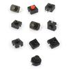5 Pieces Durable Flashlight Switch Push Button Environmental for Protection Table Lamp Button Switch Mini Lock Latching