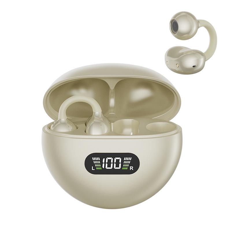 G126 Bluetooth Ear Clip Earbuds: Ultra-Long Battery, Gaming & Sports, Non-In-Ear Design